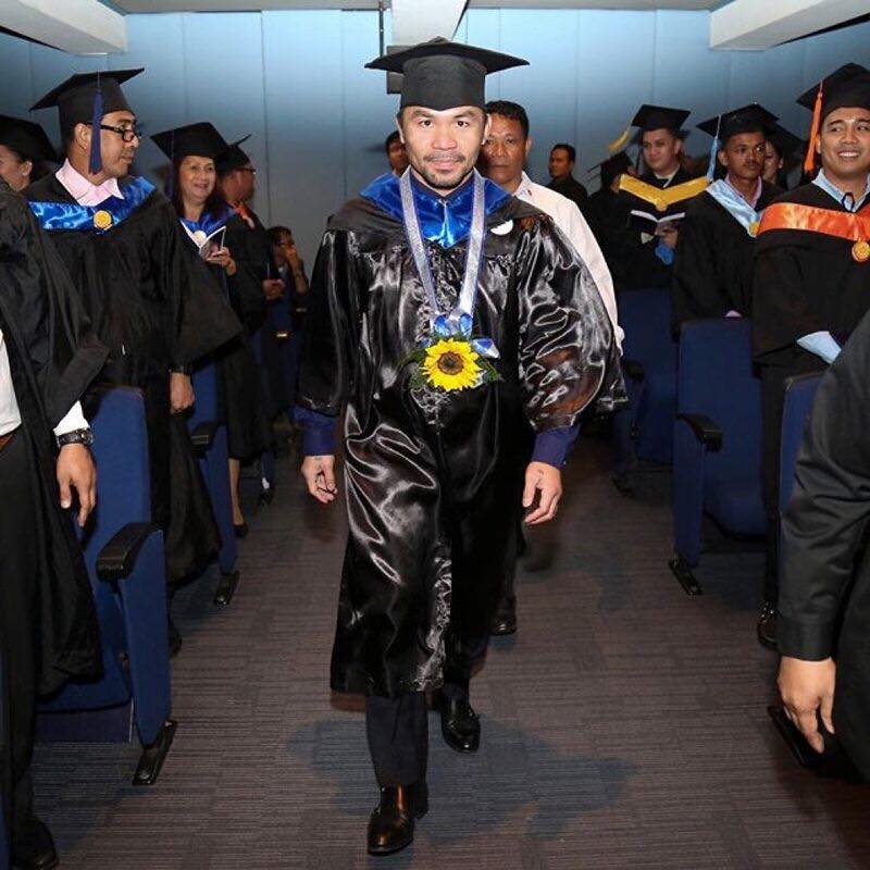 79313734 1017951495254593 2507012736123142144 n - Boxe: Manny Pacquiao est diplômé en sciences politiques