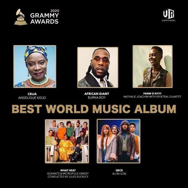 Grammy Awards 2020: Angelique Kidjo remporte le prix du meilleur album de musique du monde