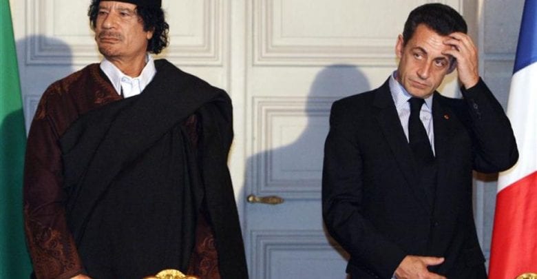 sarkozy et khadafi