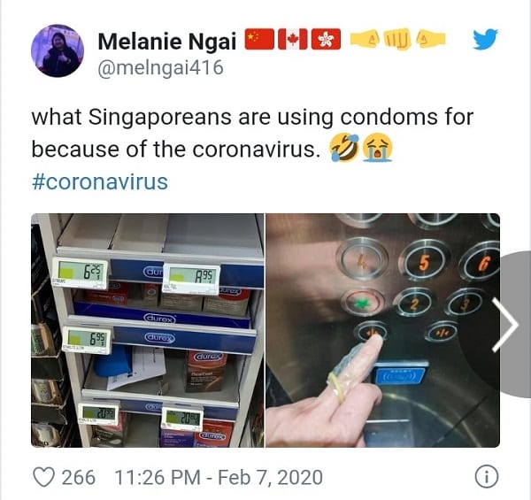 Coronavirus: En panique, ils achètent des préservatifs pour se protéger contre l'épidémie.