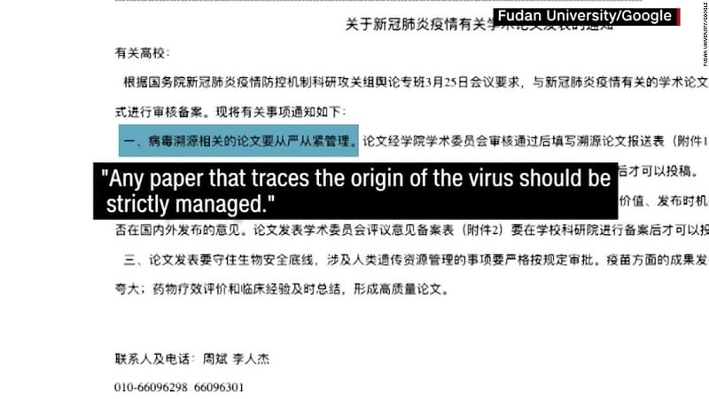 5e94965fdec4d - La Chine impose des restrictions à la recherche sur l’origine du coronavirus