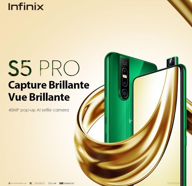 Infinix dévoile son S5 PRO: le tout premier smartphone au monde avec une caméra selfie pop-up de 40MP