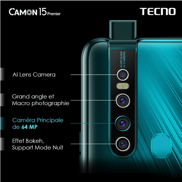 Tecno Mobile : C’est officiel !!! La serie des Camon 15 débarque avec leur lentille SONY et leur INCOMPARABLE Technologie TAIVOS ™