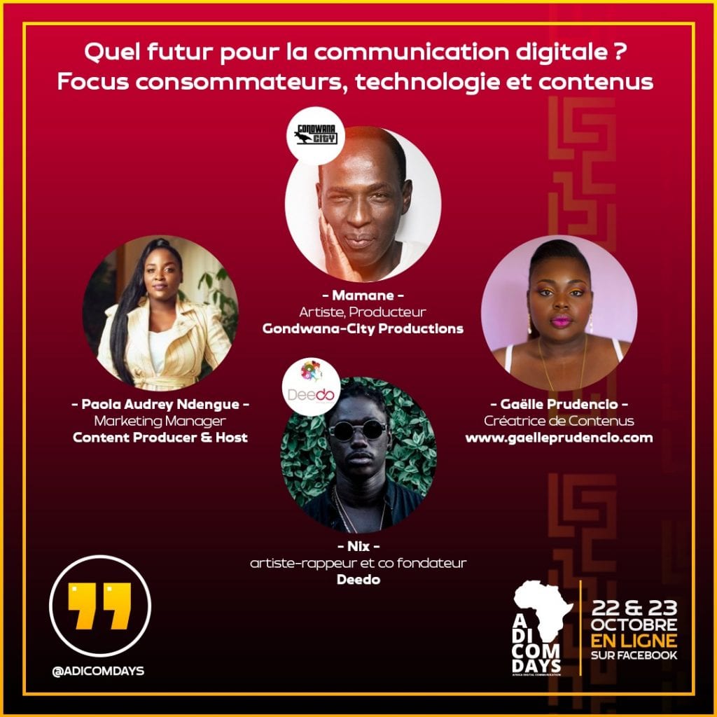 4ème édition des ADICOMDAYS : ''quel futur pour la communication digitale en Afrique ?"