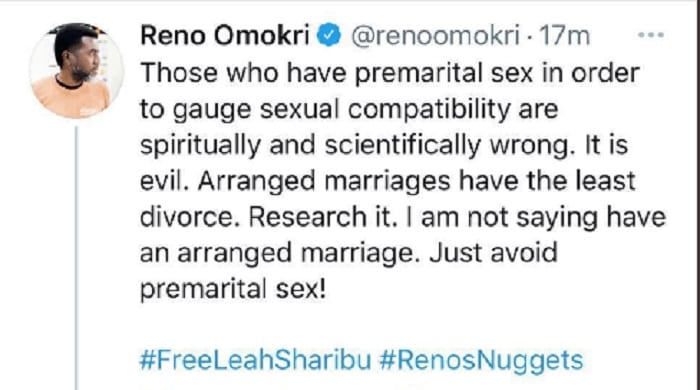 Reno Omokri: «Les mariages arrangés ont les taux de divorce les moins élevés»