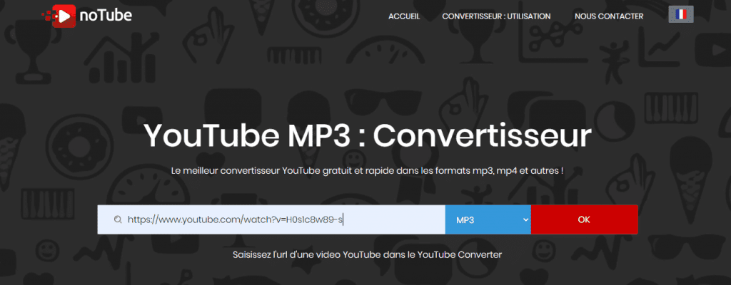 YouTube MP3 : noTube / Le meilleur convertisseur YouTube entièrement gratuit